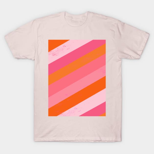 Pink and orange striped shirt outlet